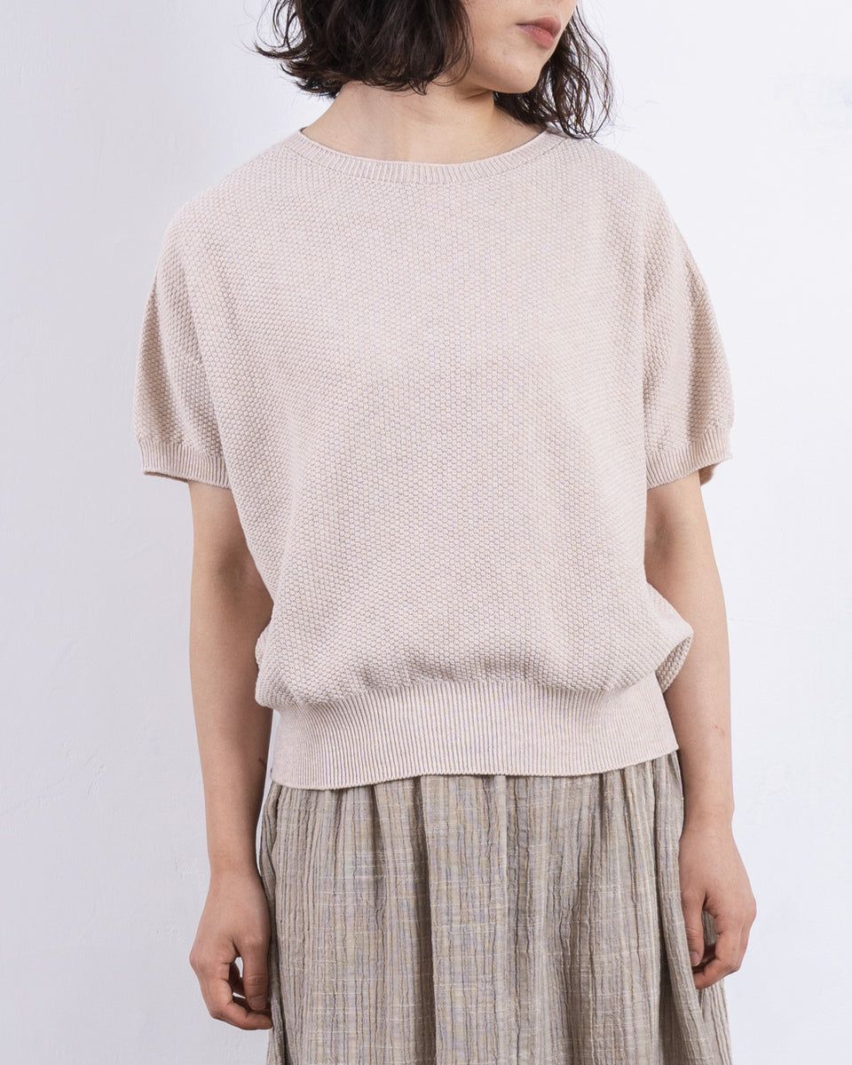 草木染め 半袖かのこコットンニット – Maito Design Works | 真糸