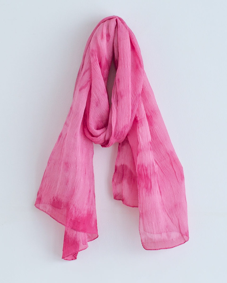 ストール 大判 暖色 スカーフ フリンジ ピンク オレンジ マフラー