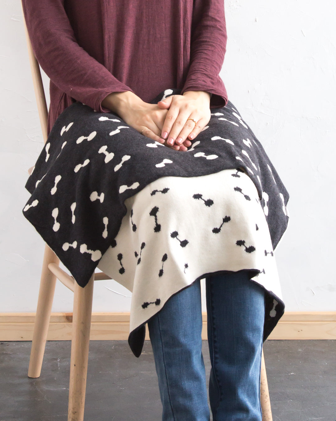 新品 未開封 CATジャガードブランケット 草木染め ジャカードブランケット – Maito Design Works | 真糸