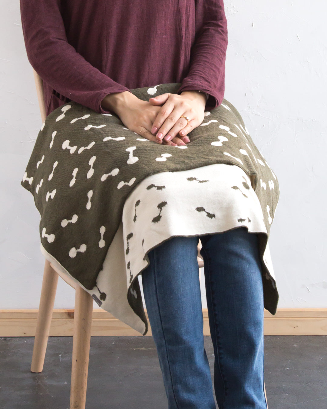 新品 未開封 CATジャガードブランケット 草木染め ジャカードブランケット – Maito Design Works | 真糸