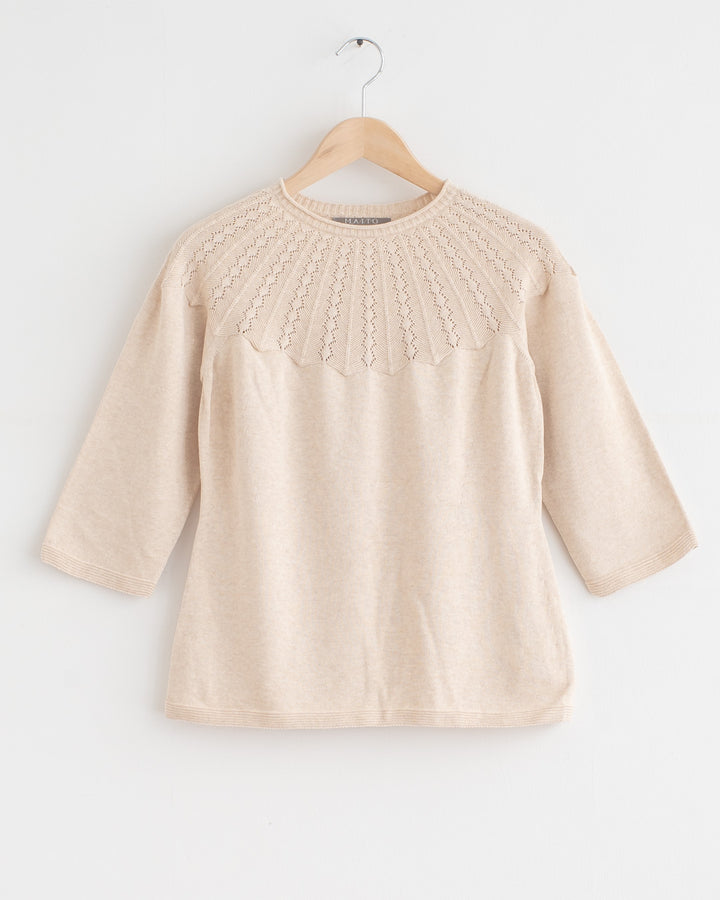 草木染め 七分袖コットンニット – Maito Design Works | 真糸