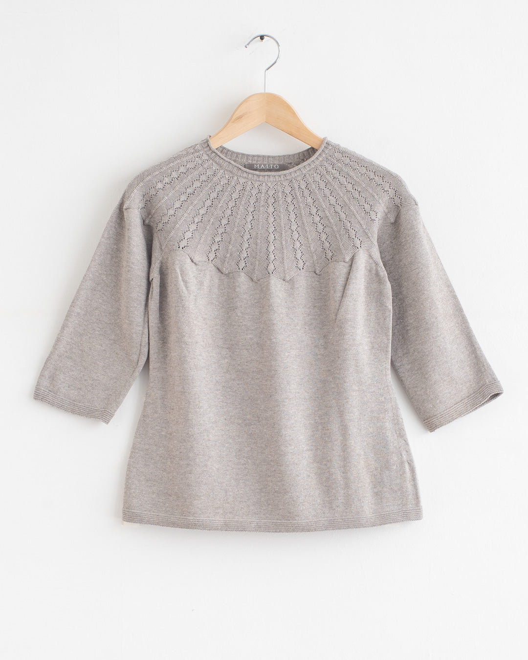 草木染め 七分袖コットンニット – Maito Design Works | 真糸