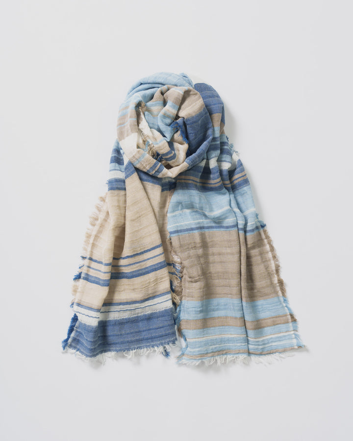 新品★うさとの服　巻スカート　ストール　コットン/ インディゴ草木染め Usaatoオンラインショップ