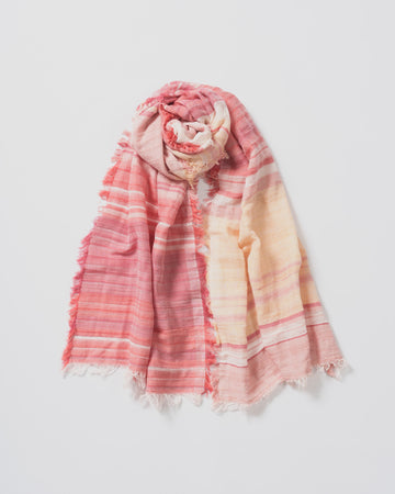 うさとの服 ストール 巻き布 新品未使用 草木染め botanical stole | 草木染めコットンストール（茜染・紫鉱染・山桃染